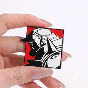 Fullmetal alchemist anime TV red black collector pin charm bag backpack